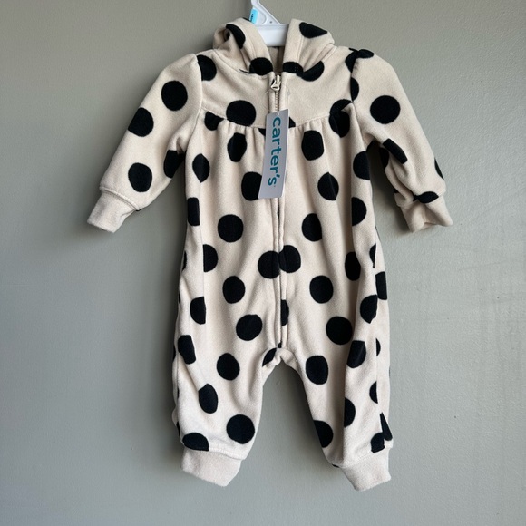 Carter's 0-3 months Girl fleece onesie (Brand New with tags) - Picture 3 of 4
